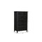 Homeroots 35" Black Solid Wood Six Drawer Chest 521240 - alternate 10