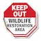 Signmission Keep Out Wildlife Restoration Area, 4 inch X 4 inch, Vinyl Decal, 2PK OC-D-2PACK-4-344 - alternate 1