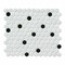 Msi Black And White 10.35 In. X 11.93 In. Matte Porcelain Mesh-Mounted Mosaic Tile, 15PK ZOR-MD-0358 - alternate 6