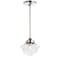 Jonathan Y Kurtz 7.25" Adjustable Drop Metal/Glass LED Pendant, Chrome JYL3516B - alternate 14