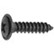 Auveco Phillips Oval Head Sems Flush Washer Tapping Screw #8 x 3/4in - Black, 100PK 23837 - alternate 1
