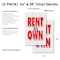 Signmission Rent To Own, Vinyl Decals Only 24 Inch x 36 Inch, Vinyl Decal, 2PK DSB-2436-2PACK-Rent To Own - alternate 2