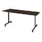 Regency Kobe Mobile T-Base Training Seminar Table, 60 in W, 30 in L, Neo Walnut MKTRCC6030NW - alternate 1