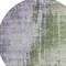 Homeroots 8' Olive Green And Purple Round Abstract Washable Indoor Outdoor Area Rug 587250 - alternate 8