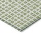 Homeroots 8' Artichoke Green And Ivory Round Geometric Washable Indoor Outdoor Area Rug 583266 - alternate 7