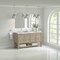 James Martin Vanities Breckenridge 60 in. Double Vanity, Whitewashed Oak, w/ 3 CM Carrara Marble Top 330-V60D-WWO-3CAR - alternate 5