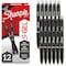 Sharpie S-Gel High-Performance Gel Pen, Retractable, Bold 1 mm, Black Ink, Black Barrel, PK12 PK 2096149 - alternate 1