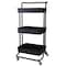 Organize It All 3 Tier Rolling Basket Cart in Black 15260-BLACK - alternate 7