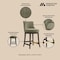 Manhattan Comfort Lucia Counter Stool in Leaf Green, 2PK 2-CS022-GR - alternate 9