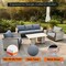 Leisuremod Arvin 4-Pc Aluminum Patio Set, Sintered Stone Table, Rust-Resistant, 4PK AOCS48-83-33BL - alternate 9