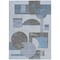 Homeroots 3' X 5' Blue And Gray Geometric Washable Indoor Outdoor Area Rug 618010 - alternate 7
