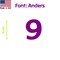 Aacc Self-Adhesive Vinyl Number: 9, Size: 10 in. Color: Purple Font: Anders, 24PK AACC-Anders-N9-Purple-I10x24 - alternate 1