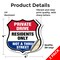 Signmission Private Driveway Shield Sign Private Dri, 4 inch X 4 inch, Vinyl Decal, 2PK SHI-D-2PACK-4-436 - alternate 5