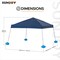 Sunjoy Pool Gazebo with 2 size wicker floating pool tray-Navy A109900101 - alternate 9