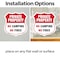 Signmission Private Property Shield Sign No Camping, 4 inch X 4 inch, Vinyl Decal, 2PK SHI-D-2PACK-4-441 - alternate 4