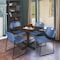 Regency Square Kobe Breakroom Table W/ 4 Zeng Stack Chairs, 36 in W, 36 in L, Neo Walnut TKB3636NW44BE - alternate 6