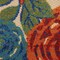 Homeroots 8' Ivory Orange And Blue Floral Indoor Outdoor Runner Rug 548047 - alternate 7