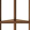 Homeroots 60" Walnut Solid Wood Four Tier Corner Bookcase 379945 - alternate 6