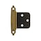 Amerock Variable Overlay Self-Closing, Face Mount Antique Brass Hinge - 1 Pair BPR3429AE - alternate 1