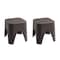 Lagoon Mallorca Stackable Rattan Top Side Table/Ottoman, 2PK 7033N3-ASLGS - alternate 1