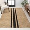 Jonathan Y Olivier Rustic Beach House Wide Ticking Stripe Jute Natural/Black 8 ft. x 10 ft. Area Rug NRF200A-8 - alternate 1