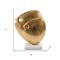 Homeroots 11" Gold And White Aluminum And Marble Fishes Tabletop Sculpture 628147 - alternate 6
