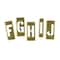 C.H. Hanson 3" Brass Interlocking Stencil Letters, 33 Piece Set 10033 - alternate 8