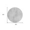 Homeroots 8' Silver And Gray Round Abstract Washable Indoor Outdoor Area Rug 587304 - alternate 7