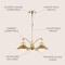 Jonathan Y Colin 3-Light 22" Adjustable Iron/Glass Retro Hurricane LED Pendant, Brass Gold JYL6122A - alternate 13