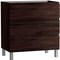 Homeroots 24" Dark Brown Wood Freestanding Bathroom Vanity With White Sink And Three Drawers 624136 - alternate 4