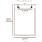 Acrimet Clipboard Memo Size A5 (9 1/4in x 6 5/16in) Low Profile Clip Plastic, White Color, 3PK 137B.9 - alternate 8
