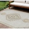 Homeroots 9' X 12' Ivory Gray And Brown Oriental Washable Indoor Outdoor Area Rug 598422 - alternate 1