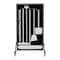 5S Supplies 5S Housekeeping Shadow Board Broom Station Version 9  - Black Board / Gray Shadows  With Broom HSB-V9-BLACK/GRAY-KIT - alternate 1