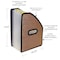 C-Line Products 8-1/2" x 11" Blackened Bronze 13-Pocket Vertical Stand-Up Expanding File, 1/EA 53316 - alternate 4