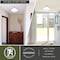 Vaxcel Huntley 12-in W Satin Nickel Farmhouse Schoolhouse Semi Flush Mount Ceiling Light White Glass C0176 - alternate 8