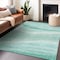 Homeroots 9' X 12' Aqua And Sky Blue Abstract Washable Indoor Outdoor Area Rug 603705 - alternate 8