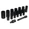 Performance Tool 15 pc. 1/2 in. Dr. Impact Sockets, SAE Deep Wall, Extension, Case M797 - alternate 5