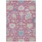 Homeroots 8' X 10' Pink Ivory And Denim Blue Floral Washable Indoor Outdoor Area Rug 605322 - alternate 9