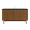 James Martin Vanities Laurent 60" Single Vanity, Honey Oak w/ 3 CM Charcoal Soapstone Silestone Top 545-V60S-HNO-3CSP - alternate 1
