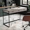 Martha Stewart 19.75 in. D X 47.25 in. W X Engineered Wood, Steel, Gray Top/Oil Rubbed Bronze Frame ZG-ZP-028-GY-BK-MS - alternate 9