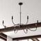 Vaxcel Annabelle 8-Light Farmhouse Candle-Style Chandelier, Matte Black, 42-In. Wide H0321 - alternate 9