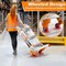 Wrightmaster 11 ft. Aluminum Multi-Position Ladder w/ Wheels and Stabilizer Bar, 330 lbs. Load Capacity, Orange ZOR-11FT-OR - alternate 6