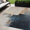 Homeroots 5' X 8' Taupe Black And Blue Abstract Washable Indoor Outdoor Area Rug 603036 - alternate 1