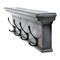 Homeroots 28in Black And Blue Solid Wood Four Hook Wall Mount Coat Rack 397678 - alternate 10