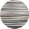 Homeroots 8' Gray Ivory And Beige Round Striped Washable Indoor Outdoor Area Rug 597327 - alternate 8