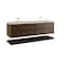 James Martin Vanities Allamari 72" Double Vanity, Sable w/ 3 CM Tajnar Eclos Top D640-V72-SBL-WTJR - alternate 10
