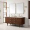 James Martin Vanities Amberly 72" Double Vanity, Mid-Century Walnut, w/ 3 CM Siberian Silestone Top 670-V72-WLT-3SFR - alternate 10