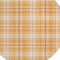 Homeroots 8' Orange Blue And Ivory Round Plaid Washable Indoor Outdoor Area Rug 597125 - alternate 7
