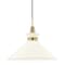 Mitzi Kiki 1 Light Pendant 18 In. Aged Brass/Cream H251701L-AGB/CR - alternate 1