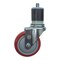 Service Caster 4'' SS Red Poly Wheel Swivel 1-3/4'' Expanding Stem Caster SCC-SSEX20S414-PPUB-RED-134 - alternate 1